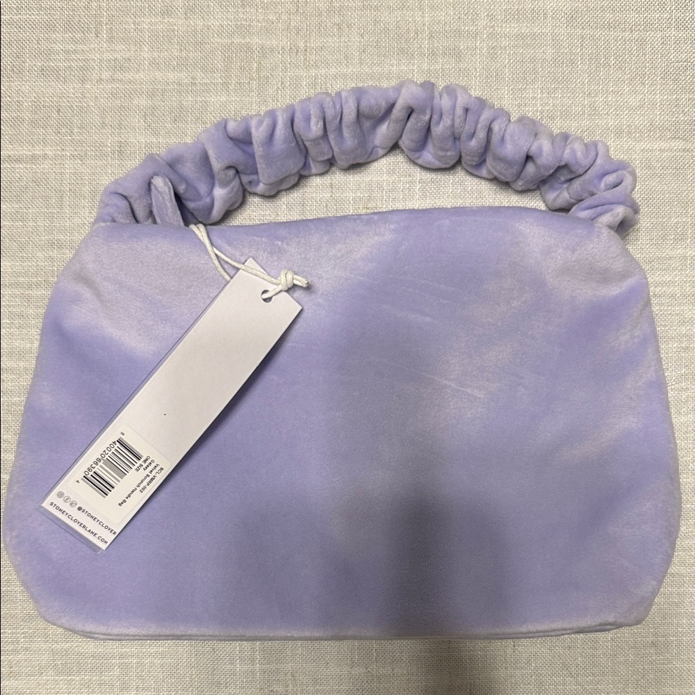 NWT Stoney Clover Lane  Velvet Scrunchie Bag